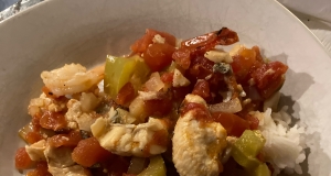 Andouille, Shrimp, and Chicken Jambalaya