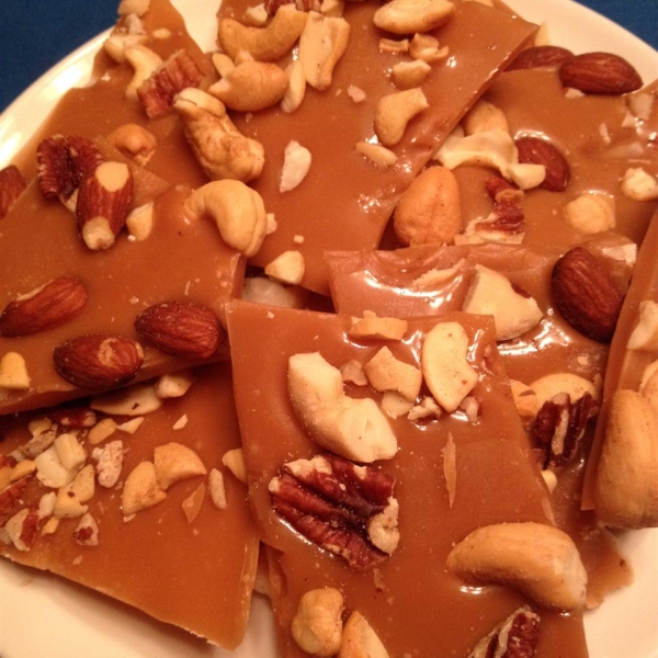 Salted Caramel Nut Brittle