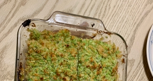 Cheesy Bacon Pasta Bake with Broccoli Crumble
