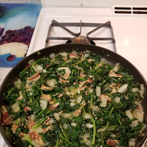Pan Fried Spinach