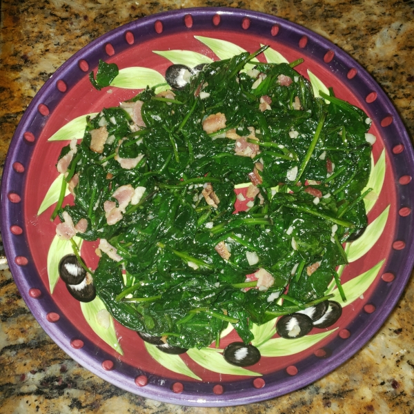 Pan Fried Spinach