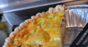 Creamy Ham and Cheese Quiche