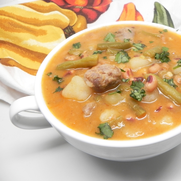 Black-Eyed Pea Bratwurst Stew