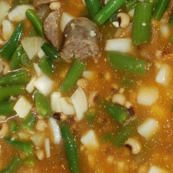 Black-Eyed Pea Bratwurst Stew