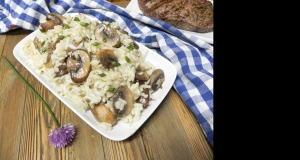 Mushroom Risotto Cooked in the Instant Pot