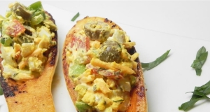 Egg Salad in Squash Boats