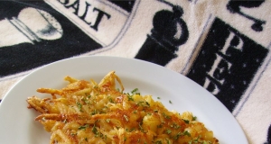Casey Lauren's Cheesy Crab Sweet Potato Hashbrowns