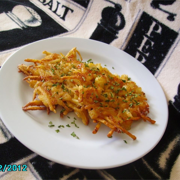 Casey Lauren's Cheesy Crab Sweet Potato Hashbrowns