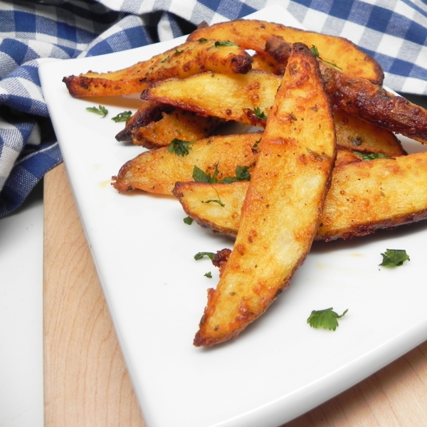 Air Fryer Buffalo-Ranch Potato Wedges