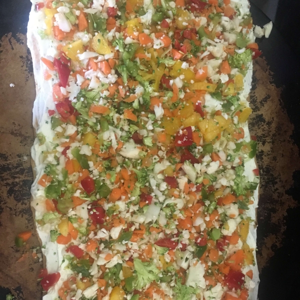 Garden Veggie Pizza Squares