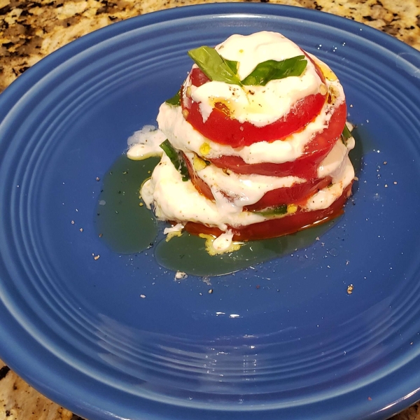 Stacked Tomato and Burrata Salad