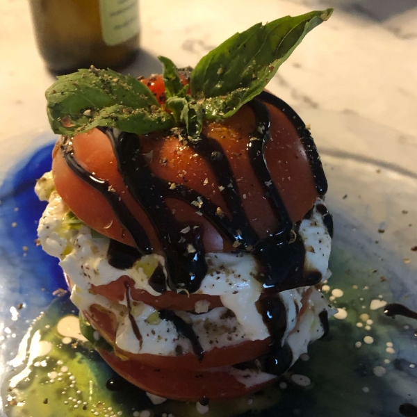 Stacked Tomato and Burrata Salad
