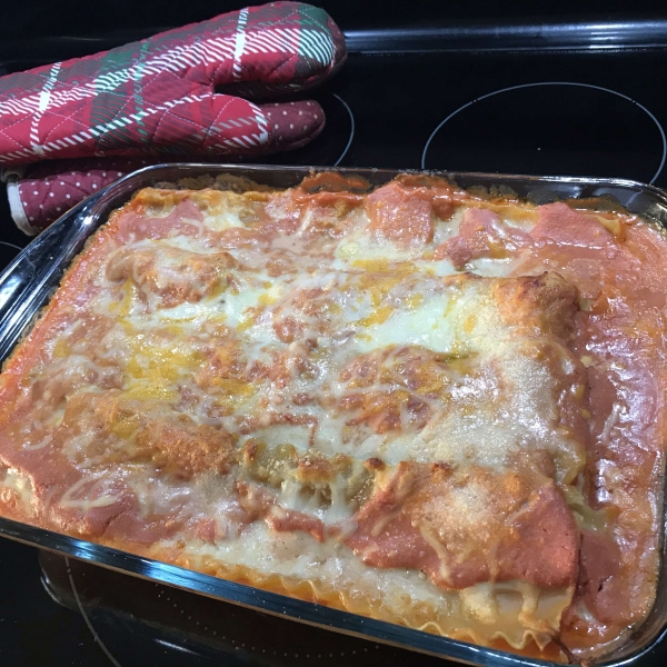 Easy Four-Cheese Lasagna