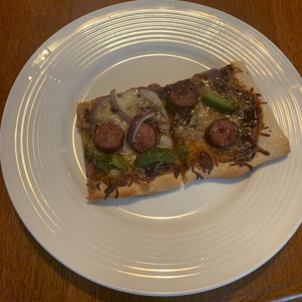 Barbecue Smoked Sausage Pizza