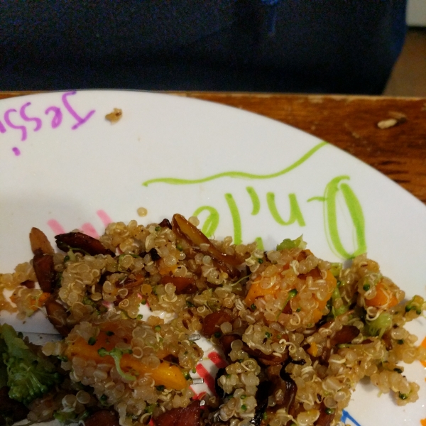 Quinoa with Sweet Potatoes and Broccoli