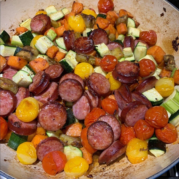 Autumn Ratatouille with Hillshire Farm® Smoked Sausage