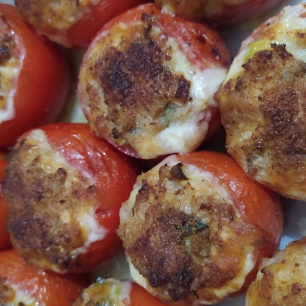 Tuna and Goat Cheese Stuffed Tomatoes