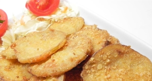 Crispy Thin Fried Green Tomatoes