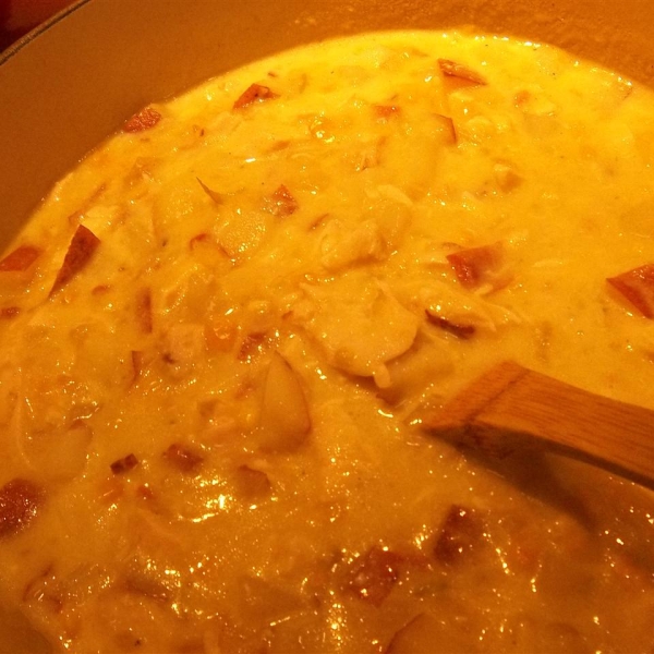 Papa Dar's Green Chile and Chicken Corn Chowder