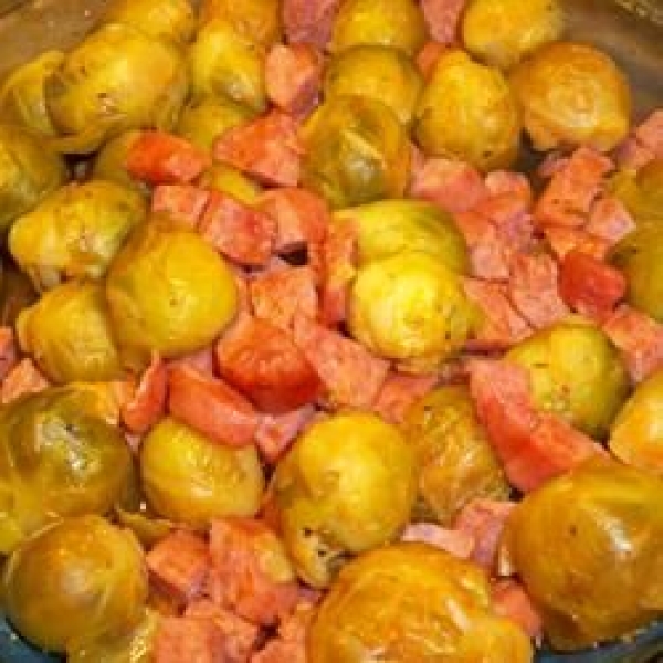 Dressed Up Brussels Sprouts