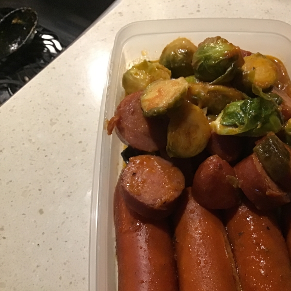 Dressed Up Brussels Sprouts