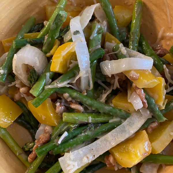 Roasted Asparagus and Yellow Pepper Salad