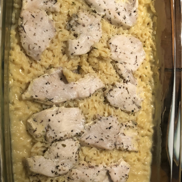 One Dish Chicken and Rice Bake