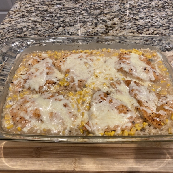 One Dish Chicken and Rice Bake