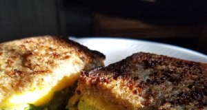Creamy Jack Grilled Cheese with Fruit-Glazed Avocado