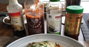 Kimchi Fried Rice with Frizzled Eggs