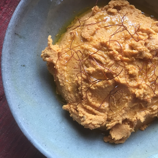 Carrot Harissa Hummus