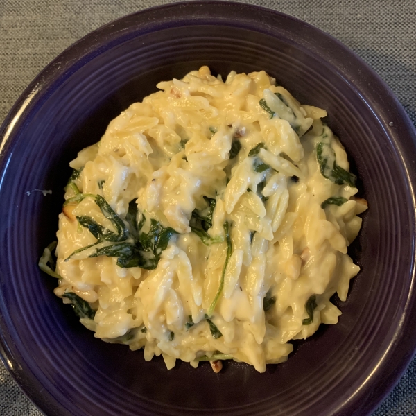 Parmesan and Spinach Orzo