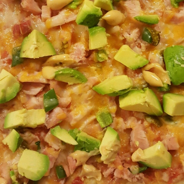 Smoked Turkey Sausage Tex-Mex Style Pizza