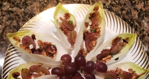 Easy Endive, Cranberry, Walnut Appetizers