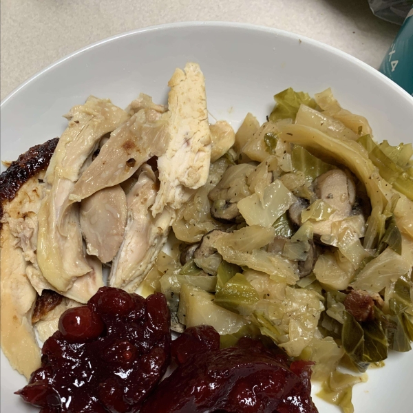 Savoy Cabbage and Mushrooms