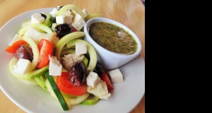 Mediterranean Zucchini 'Pasta' Salad