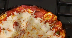 Smoked Sausage and Tortellini Skillet