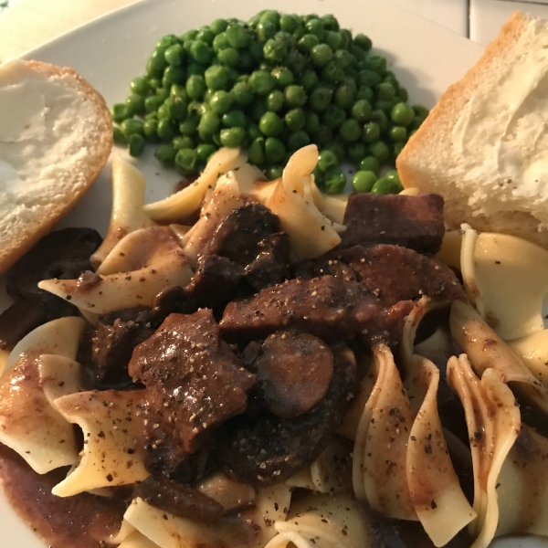 Beef Tips and Noodles