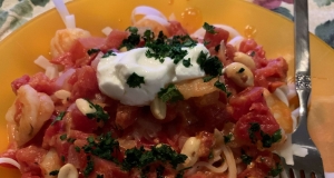 Spicy Peanut Shrimp Rice Noodles