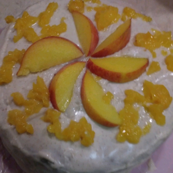 Peaches and Cream Cake