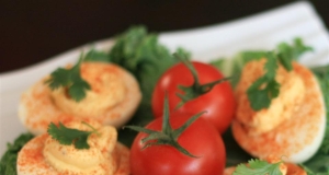 Quick Salmon Deviled Eggs
