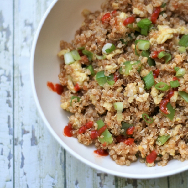 Healthy Asian-Inspired Quinoa and Egg Breakfast