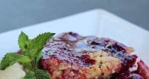 Don't Go Heatin' the House Gluten-Free Fresh Cherry Crumble