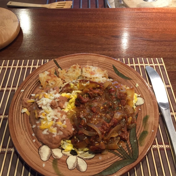 Chilaquiles with Spicy Salsa