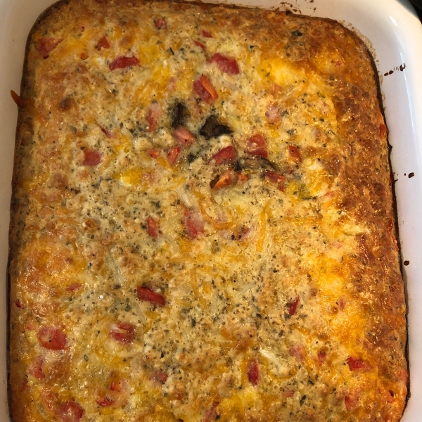 Cheesy Sausage and Egg Bake
