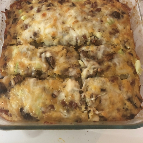 Cheesy Sausage and Egg Bake
