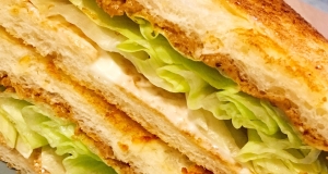 Peanut Butter, Mayonnaise, and Lettuce Sandwich