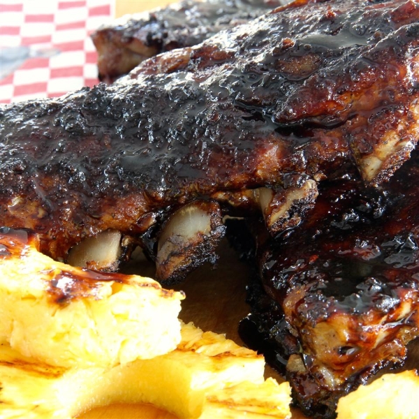 Sweet & Spicy Asian Style BBQ Back Ribs