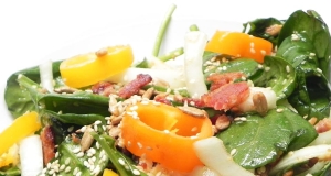 Sweet and Sour Spinach Jicama Salad