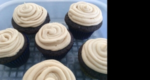 Chocolate Beer Cupcakes With Whiskey Filling And Irish Cream Icing